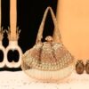 Rust Om Batua Clutch - Rose Gold