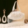 Rust Om Batua Clutch - White