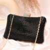 Sunflower Beaded Clutch - Black (1)