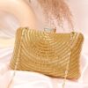 Sunflower Beaded Clutch - Gold (1)