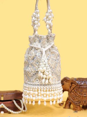 Mirror Bucket Potli: Shine Bright, Carry Style