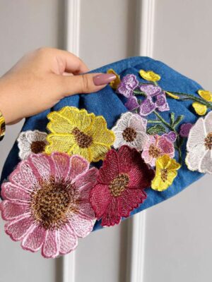 Denim x Floral Cloud Bag – A Bold Blend of Chic & Casual