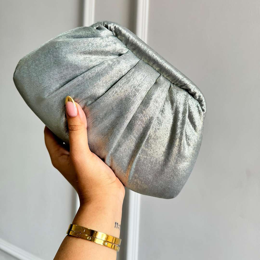 Metallic Cloud Bag_Green