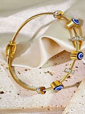 Evil Eye Cable Bracelet