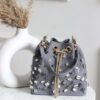 Crystal Denim Bucket Bag 3