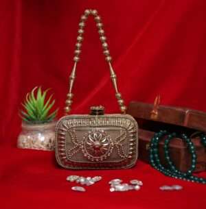NOOR MINI BRASS CLUTCH