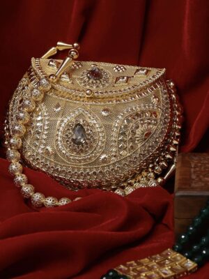 Noor-e-Zevar Brass Clutch