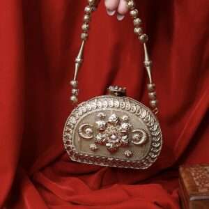 NOOR MINI BRASS CLUTCH