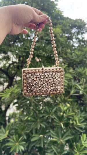 ✨ Kundan Mini Clutch