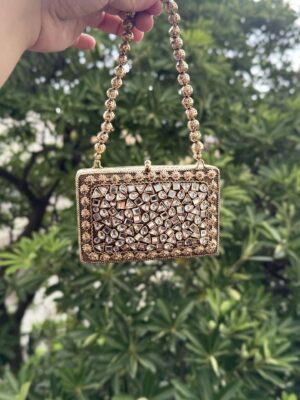 ✨ Kundan Mini Clutch
