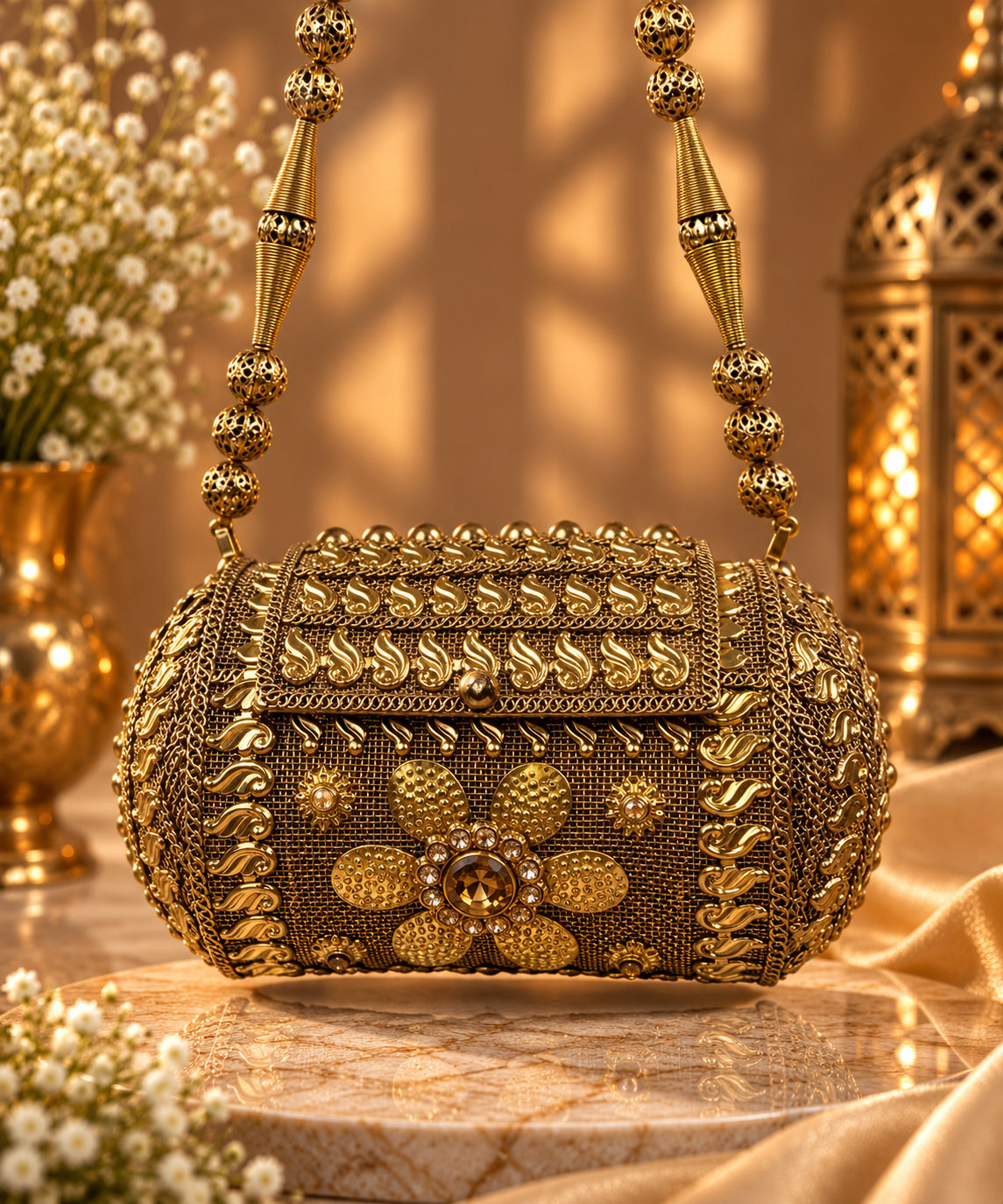 NOOR MINI BRASS CLUTCH - Image 5