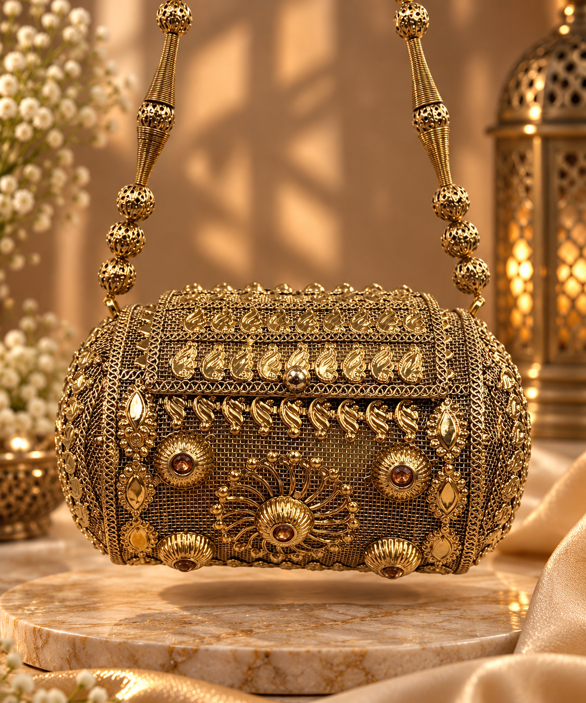 NOOR MINI BRASS CLUTCH - Image 9