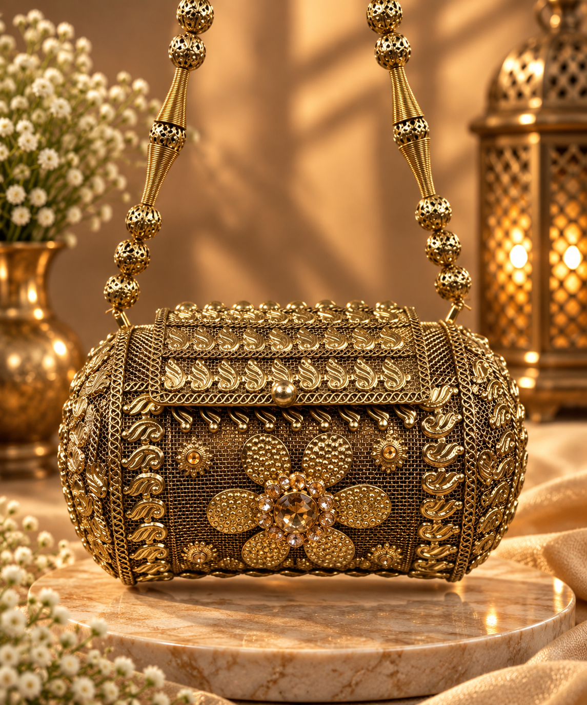 NOOR MINI BRASS CLUTCH - Image 6