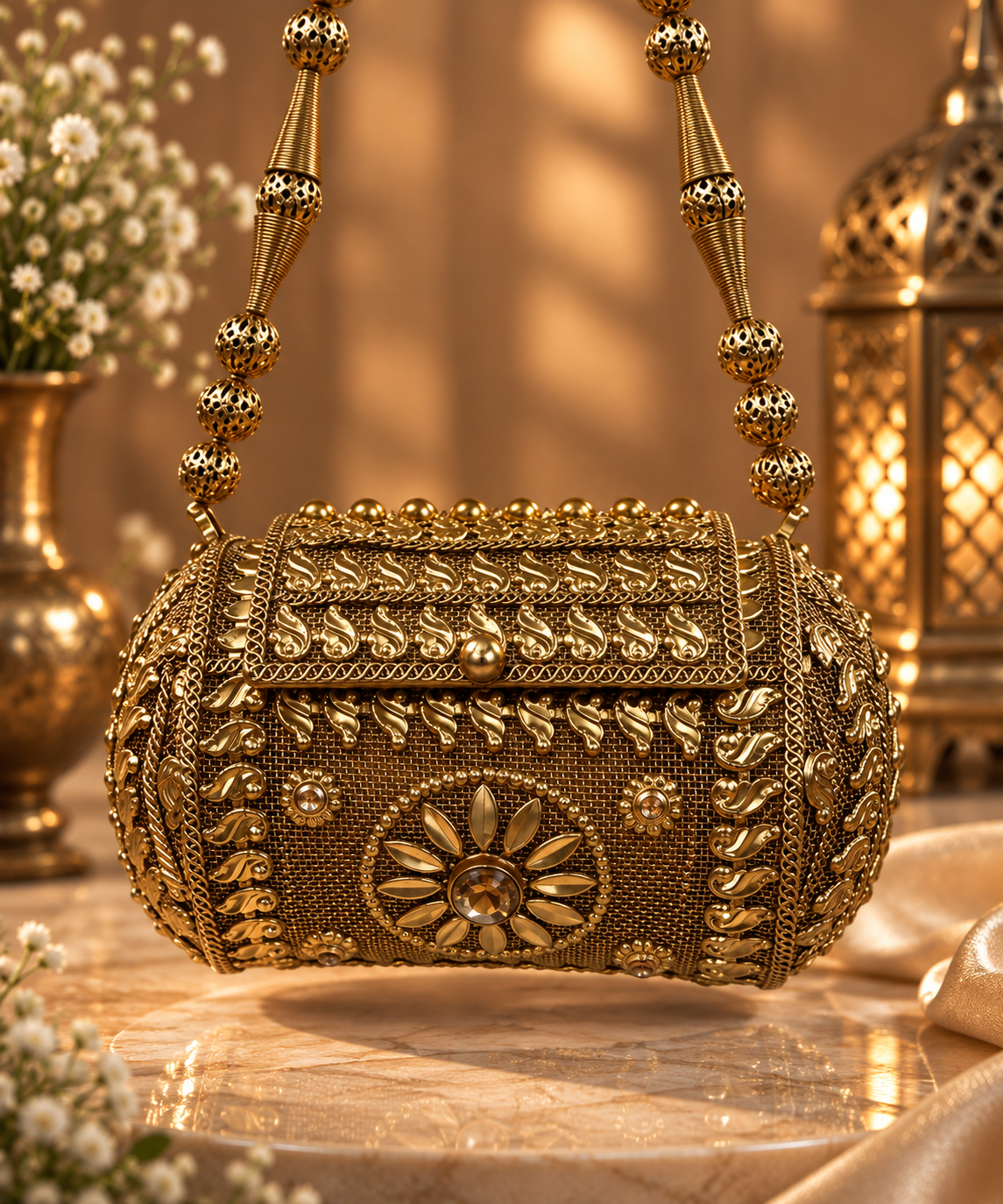 NOOR MINI BRASS CLUTCH - Image 8