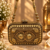 NOOR MINI BRASS CLUTCH - Thumbnail Image 1