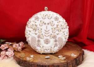 Round Bridal Clutch # 17