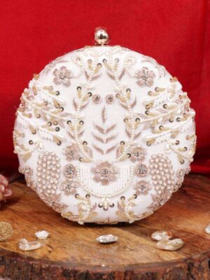 Round Bridal Clutch # 17