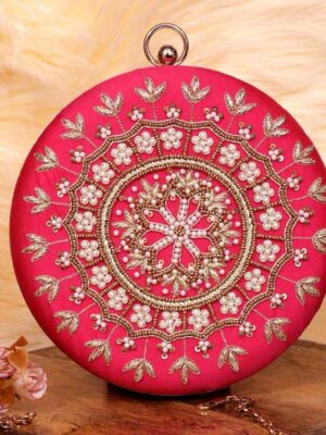 Round Bridal Clutch # 22