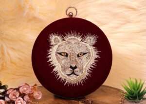 Round Bridal Clutch # 23
