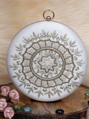 Round Bridal Clutch # 24