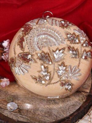 Round Bridal Clutch # 7