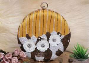 Round Bridal Clutch # 8