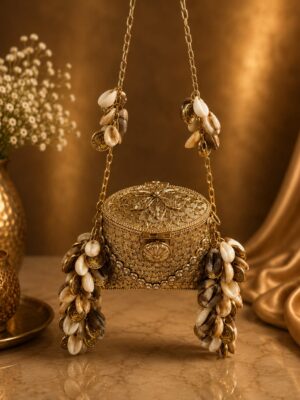 Zafrani Brass Mini Clutch