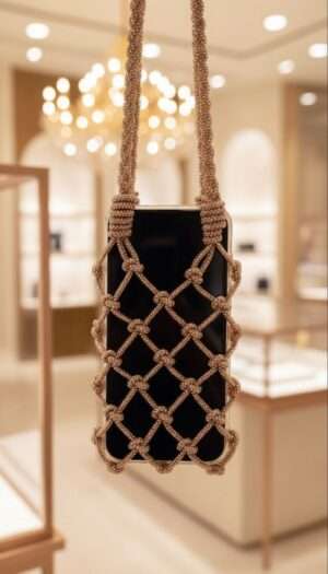 Rhinestones Cage Mobile Bag