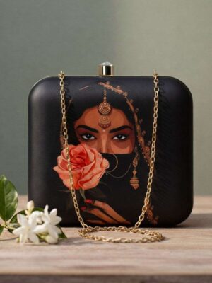 Women's Day Special Printed Square Clutch Bags