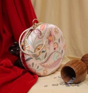 Gulbahaar Embroidered Ring Clutch