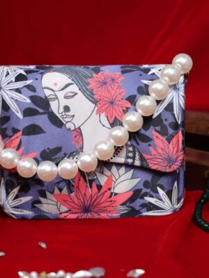 Floral Flap Clutch