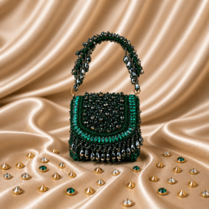 Elara Crystal Triangle Clutch