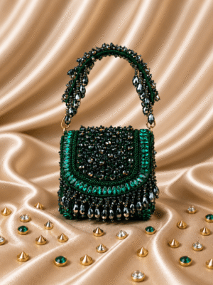 Elara Crystal Triangle Clutch
