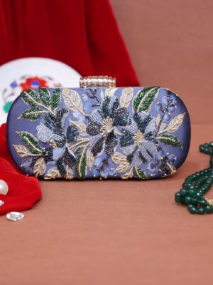 Blush Garden Floral Clutch