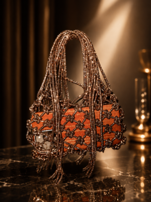 Cage Fringe Evening Bag