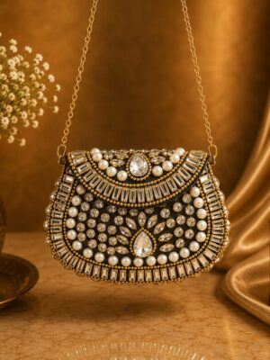 Mini Kundan Clutch