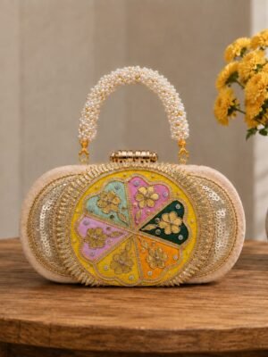 Rang Mahal Gota Patti Clutch