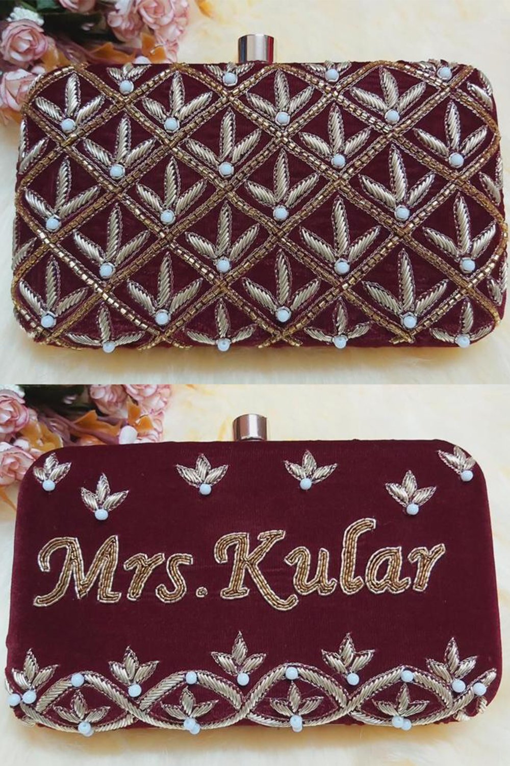 Personalized Bridal Clutch – Elegant Custom Name Clutch 1000 X 1500 px (11)