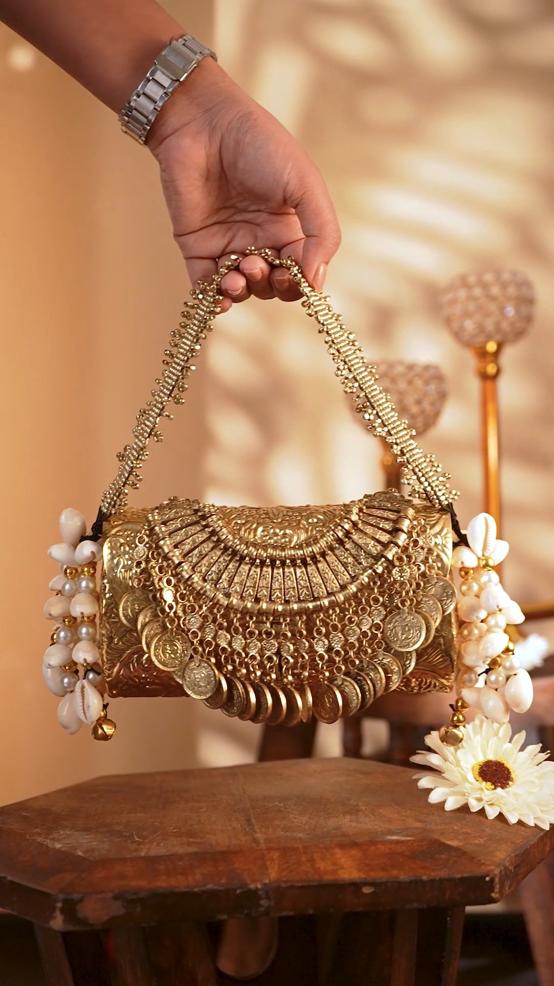 Shahi Brass Clutch - Image 1