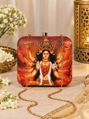 Durga Puja Special Printed Clutch