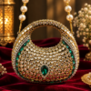 Diva Dazzle Mini Luxe Kundan Clutch - Thumbnail Image 1