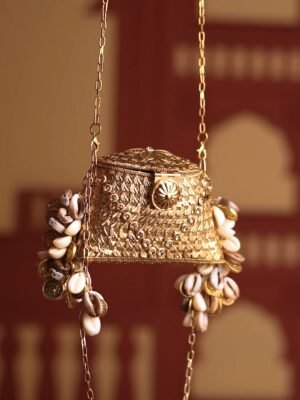 Zafrani Brass Mini Clutch