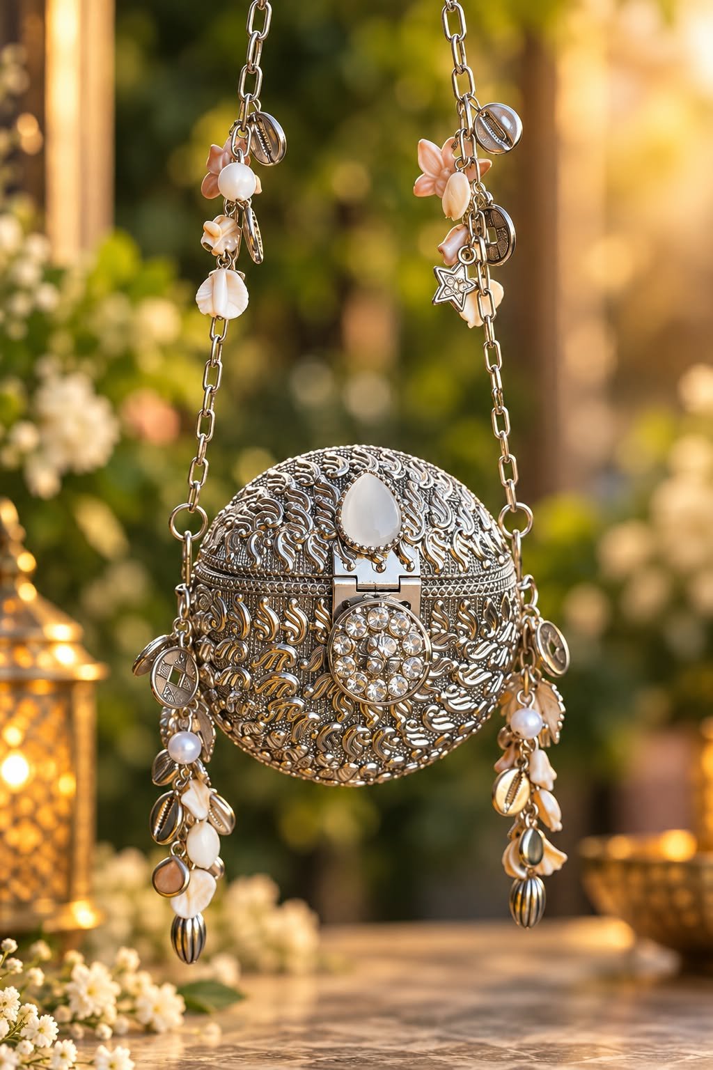 Jhumka Brass Bag - Image 2