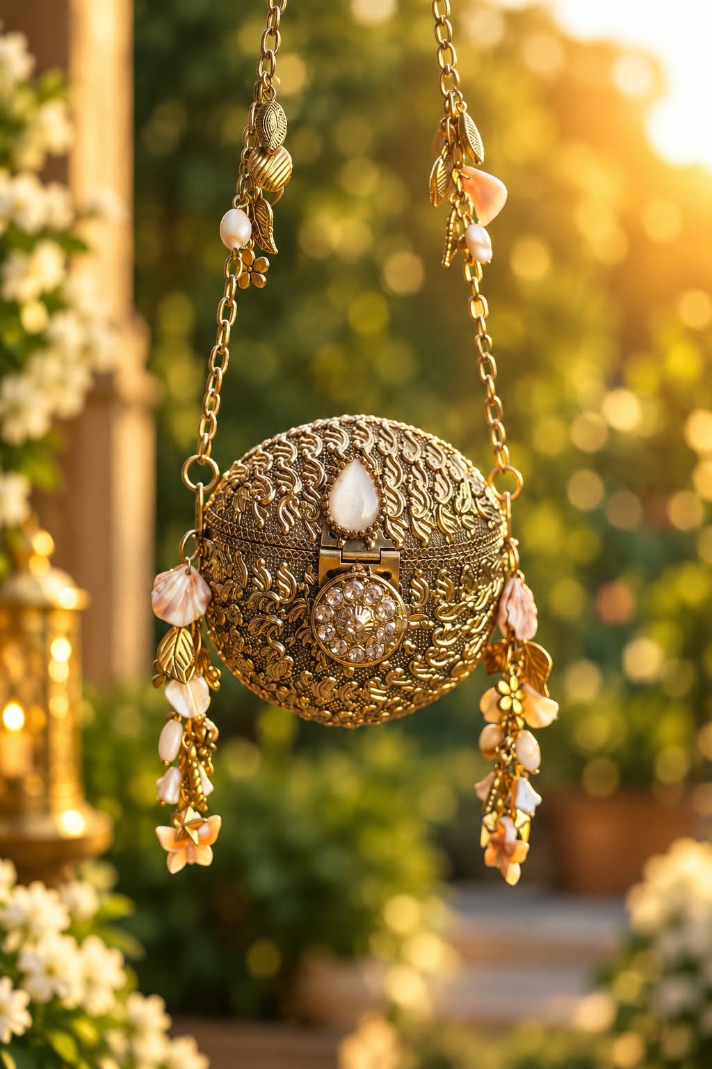 Jhumka Brass Bag - Image 1