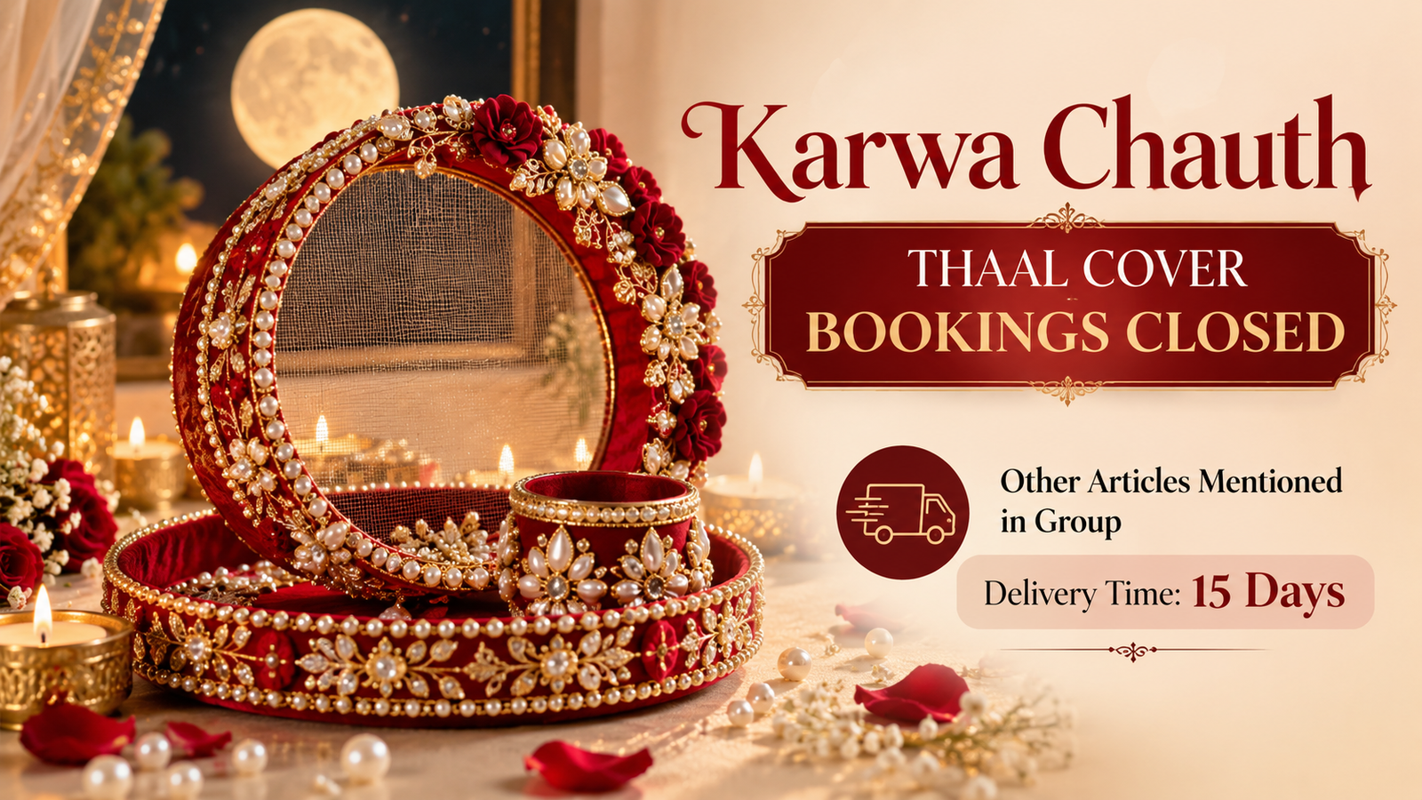 Karwa Chauth Thaal Bookings Closed
